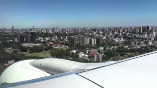 Landing at Buenos Aires Aeroparque Jorge Newbery