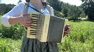 Tyrolean Polka. Vintage Hohner Imperial IIA accordion. Tiroler Polka Тирольская Полька Austrian folk