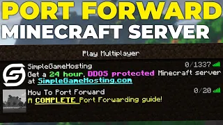 How To Port Forward Minecraft Server (2024)