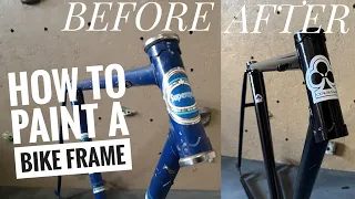 How to Paint a Bike Frame with Spray Paint.