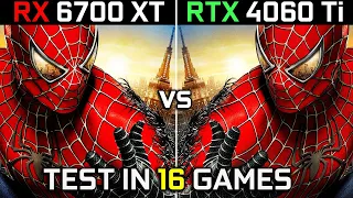 RX 6700 XT vs RTX 4060 Ti | Test in 16 Games | 1080p - 1440p | The Ultimate Comparison! | 2023