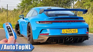 PORSCHE 911 992 GT3 REVIEW on AUTOBAHN [NO SPEED LIMIT] by AutoTopNL