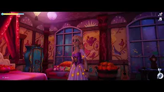 Disney Dreamlight Valley Rapunzel Glowing Floral Dress