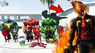 GTA 5 : Franklin Saved SHINCHAN AndEscaped From Ghost Rider in GTA 5 ! | Techerz