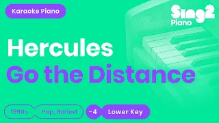 Go The Distance - Hercules (Lower Key) Piano Karaoke