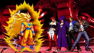 [KOF Mugen] Son Goku vs Iori And Kyo Team - KOF vs Dragon Ball