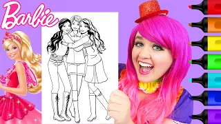 How To Color Barbie & Friends | Markers