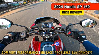 Finally 😱 Honda SP 160 BS7 Dual Disc Ride Review 2024 Model  - Brake Test 😨 Mileage Features | Sp160