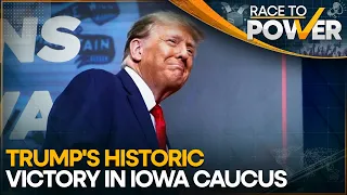 Donald Trump wins Iowa caucus with 51% votes | DeSantis comes second with 21% | Race To power