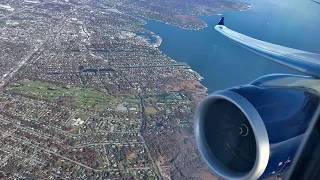 4K - Beautiful landing in New York JFK ! 🇺🇸 Delta Airbus A330neo from Paris CDG 🇫🇷 BUSINESS CLASS