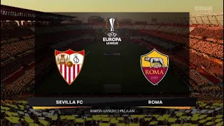 FIFA 20 Sevilla vs Roma UEFA Europa League Round of 16 - gameplay