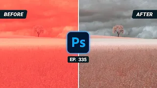 Editing an INFRARED PHOTO from scratch with Adobe Photoshop | QE #335