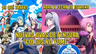 De que trata las nuevas ovas de "Tensei Shitara Slime Coleus no Yume" | Cuando se estrena #tensura