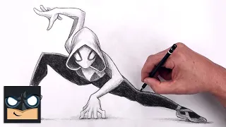 How To Draw Spider Gwen | Spider Man Sketch Art Lesson (Step by Step)