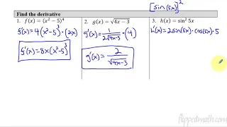 Calculus AB/BC – 3.1 The Chain Rule