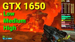 DOOM Eternal | GTX 1650 | Low/Medium/High | Performance Test