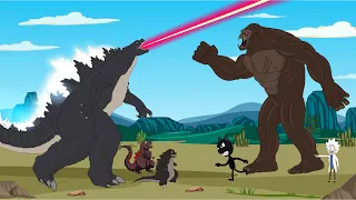 Rescue Baby Godzilla: GODZILLA EARTH vs KONG - Atomic Breath Evolution | Godzilla Animation Cartoon