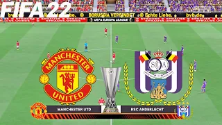 FIFA 22 | Manchester United vs Anderlecht - UEL UEFA Europa League - Full Gameplay