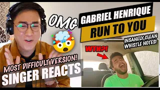 Gabriel Henrique - Run To You Cover [Whitney Houston] | SINGER REACTION