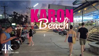 【4K❌❌❌】Phuket 2023 Karon Beach - Evening Sunset Walking Tour 🇹🇭