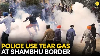 Farmers Protest: Police use tear gas to disperse protesters at Shambhu border | WION Originals