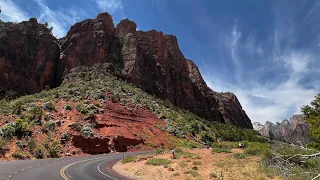 Scenic Drive through Zion National Park - Utah