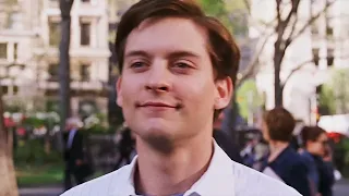 Spiderman 2 Peter caminando Feliz meme Plantilla HD