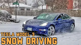 Is The Tesla Model 3 Any Good Driving in Snow?