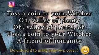 Toss A Coin To Your Witcher Instrumental for Karaoke ( FREE TO USE )