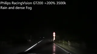 Philips RacingVision GT200 on Rain and Fog