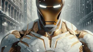 AI Superheroes in white and gold #white #gold #ironman #spiderman #hulksmash #trending #ai #colors