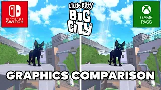 Graphics Comparison - Little Kitty, Big City - Nintendo Switch vs. Game Pass