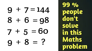 Can you solve it problem mathematics puzzle | 99 percent people don't solve this problem mathematics