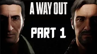 A Way Out Walkthrough Gameplay Part 1 - FULL GAME CO-OP! (PS4 Pro Gameplay)