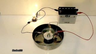 Homopolar motor Electric conducibility  with mercury