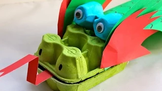 How to make an egg carton dragon