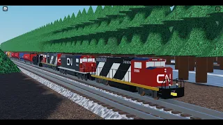 Hinton train collision in Roblox.