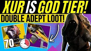 XUR Is INSANE! 70 STAT Meta EXOTIC & 2X ADEPT God Roll LOOT SALE Location Inventory Mar 8 Destiny 2