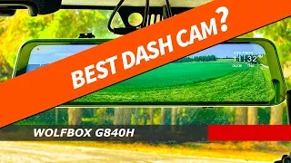 WOLFBOX G840S Front and Rear Mirror Dash Cam on Jeep JK Review