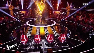 Marc Lavoine et Gustine chantent les yeux revolvers à The Voice