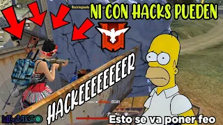 ASI MATE A UN HACKER EN HEROICO EN FREE FIRE - NI CON HACKS PUEDEN - SI TE RIES PIERDES EN FREE FIRE