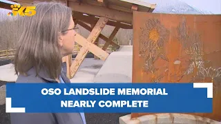 Oso landslide memorial nearly complete