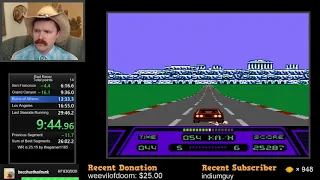 Rad Racer NES speedrun in 26:53 by Arcus