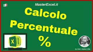 MsterExcel.it - Tutorial Calcolo Percentuale Excel | formula o funzione Excel per il calcolo %