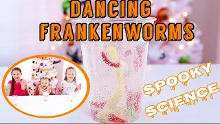 DANCING FRANKENWORMS EXPERIMENT: 31 DAYS OF HALLOWEEN KIDS STEM SCIENCE EXPERIMENTS & ACTIVITIES