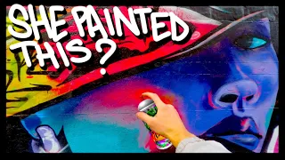 MY GIRLFRIEND PAINTED GRAFFITI WITH ME! - 2020 GRAFFITI WALL