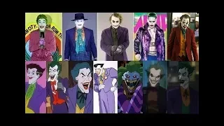 Joker - Evolution in movies, series & cartoons  Coringa - Evolução em filmes, séries e animações