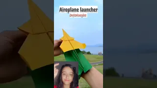 Paper plane launcher 😃✈️#shorts #shortsfeed #shortvideo #youtubeshorts #viral #trending