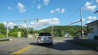 Driving on Pennsylvania Route 153 in the Mountains of Clearfield County