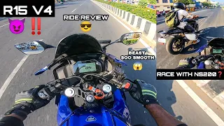 R15 v4 😈‼️RIDE REVIEW 😱❌|| soo SMOOTH 😳|| BEAST MODE 😡|| v3 out 🤪?? || 6FOOTRIDER